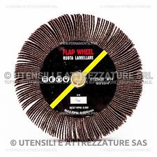 DISCO RULLO RUOTA LAMELLARE 125mm con FORO FILETTATO M14 per SMERIGLIATRICE