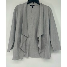 Blazer cardigan grigio aperto