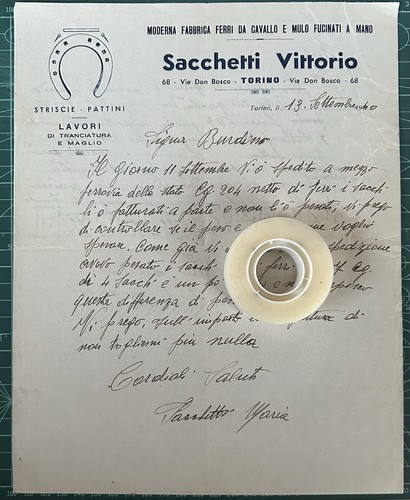 Rara lettera fabbrica - rara,