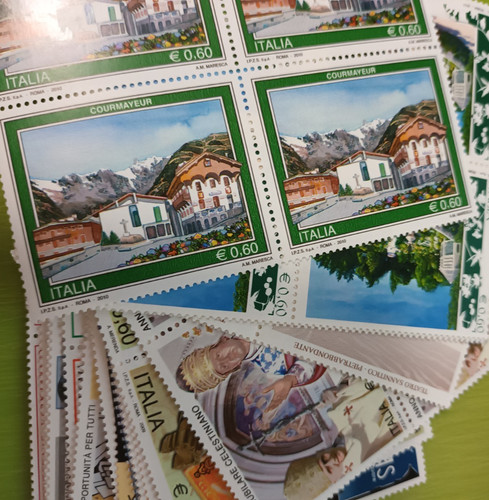 100 francobolli 60 - da, 0,60