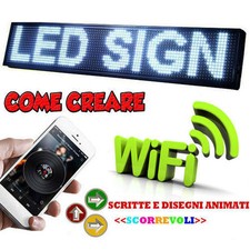 Insegna luminosa led scritta - led,
