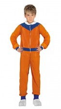 Costume ninja arancione e blu