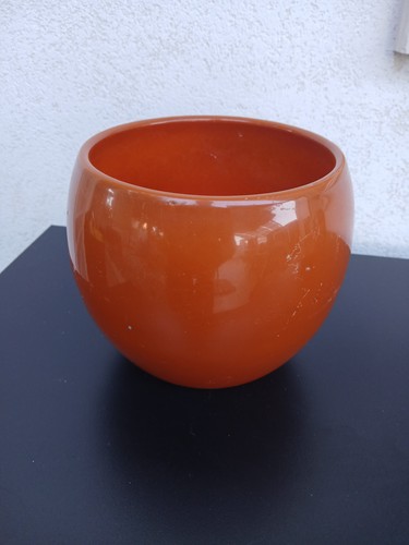 Vaso ceramica arancione - vaso,