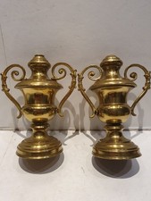 Coppia portapalme in ottone