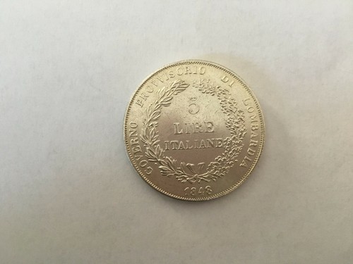 Moneta lire 1848 - moneta,