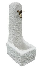 Fontana da giardino pietra con rubinetto piletta "NEW GENERATION" marca BONFANTE