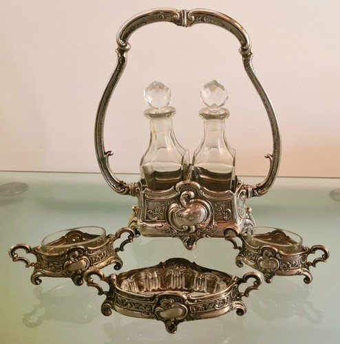 Set oliera antica argento 800