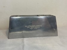 AG Spalding & Bros porta penne scrivania portapenne in alluminio vintage