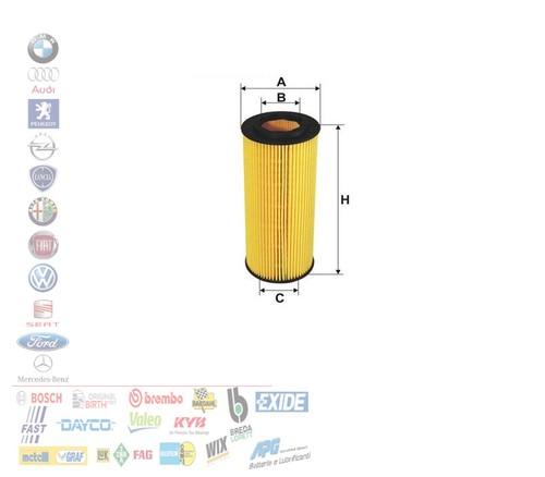 Filtro olio bmw serie e87 - olio,