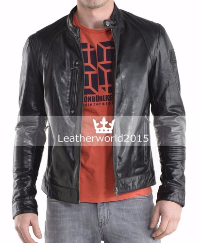 Giacca uomo biker nera - uomo, pelle