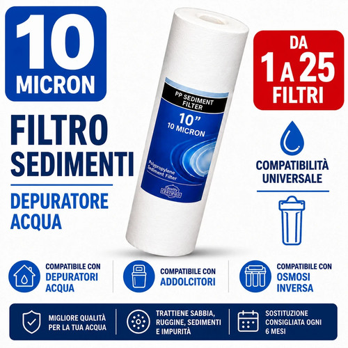 Filtro sedimenti micron 10 - 10,