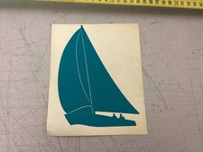 adesivo barca a vela turchese