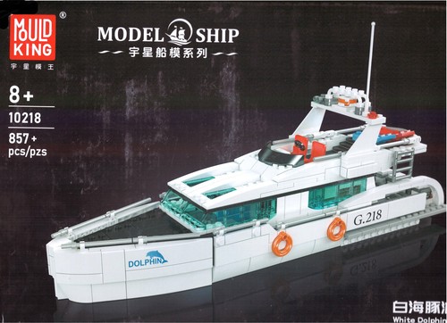 Mould king 10218 - white, dolphin
