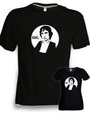 T-shirt Rino Gaetano Cantante italiano musica Cotone Nera Uomo o Donna arte