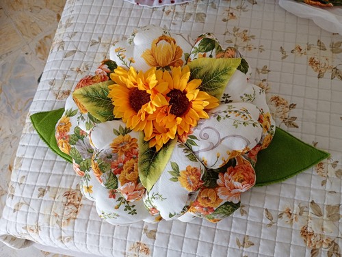 Cuscino arredo fiore - cuscino, d'arredo
