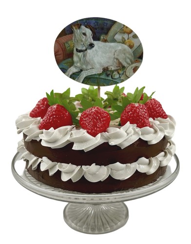 Whippet cake topper - cake,