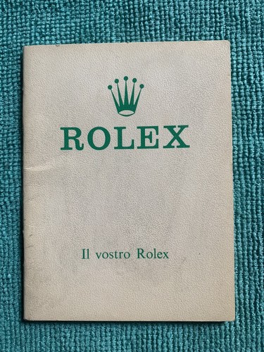 Rolex booklet vostro - booklet, "il