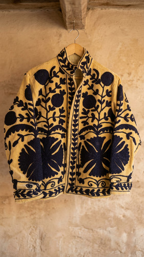 Cappotto cardigan tribale