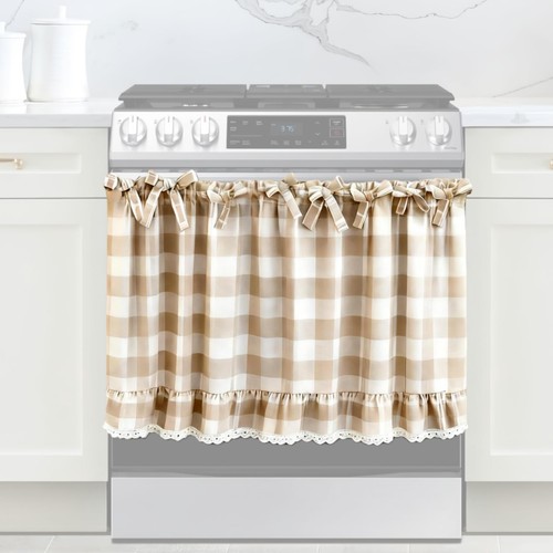Gonna forno quadri beige - a,