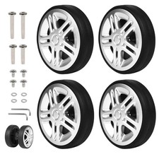 EXLECO 4pcs Ruote Trolley
