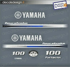 Adesivi calandra motore marino fuoribordo Yamaha 100 cv F100 gommone barca