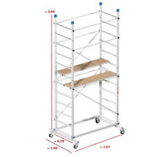 PONTEGGIO TRABATTELLO ALLUMINIO ZEUS 157X100X360H PIANO DI LAVORO CM.198
