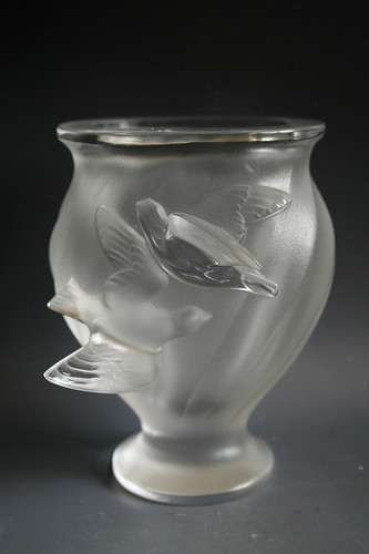 Vaso vetro rosina - vaso,