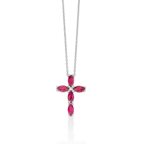 Miluna gemme preziose croce - ,