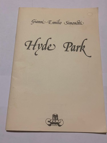 Libro hyde park 1978 - libro,