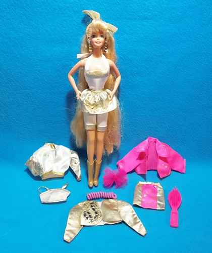 Bambola barbie capelli - bambola,