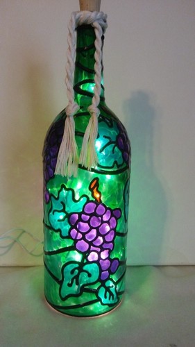 Lampada bottiglia vino - , amante