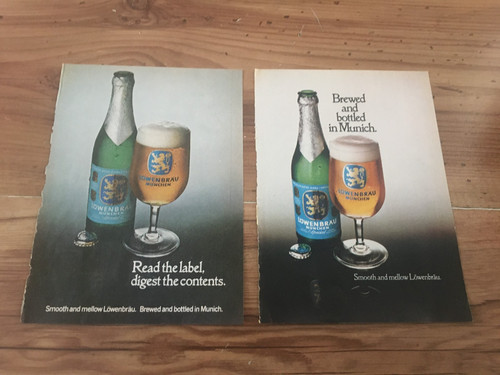 Lowenbrau beer lot 2 - beer-lot, of