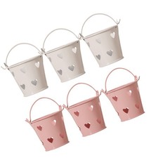  6pcs secchi di latta secchi a