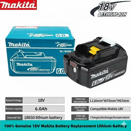 Makita bl1860b 6000mah 18v - makita,