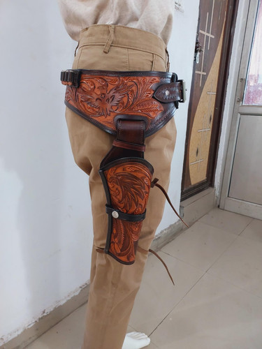 Fondina pistola cintura pelle