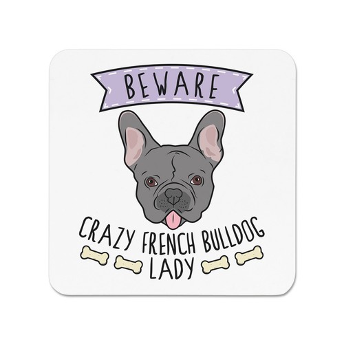 Attento pazzo bulldog francese - pazzo,