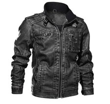 Giacca in ecopelle uomo Bomber Moto