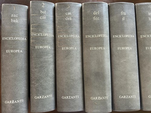 Enciclopedia europea garzanti - enciclopedia,
