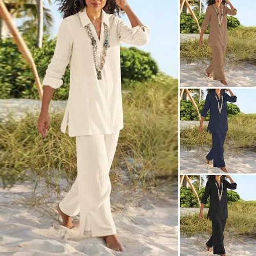 Tuta donna estiva - cotone, lino