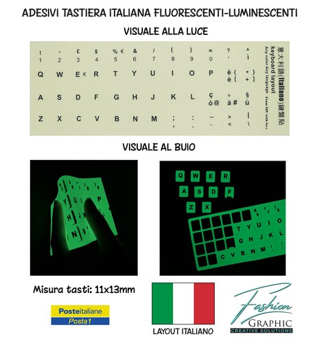 Adesivi per tastiera italiana - adesivi,