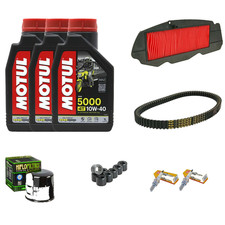 Honda sw-t 400 09-14 tagliando 5000  10w40 cinghia rulli bando filtro aria cand