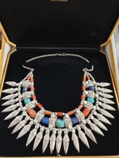 Collana Argento Corallo Lapislazzuli E Turchesi