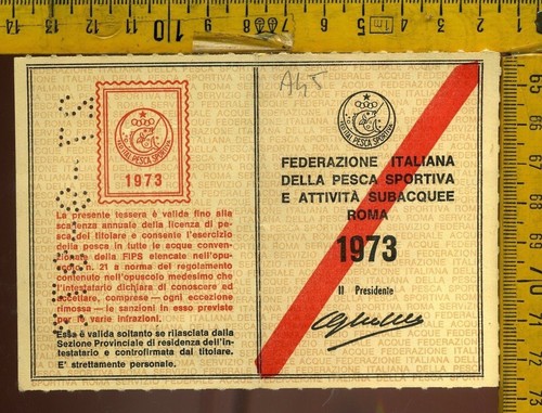 Tessera 149 licenza pesca - 149,
