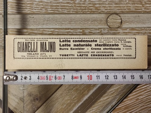 Antica pubblicità del 1923