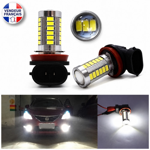 Ampoules h11 led smd 6500k - h11,
