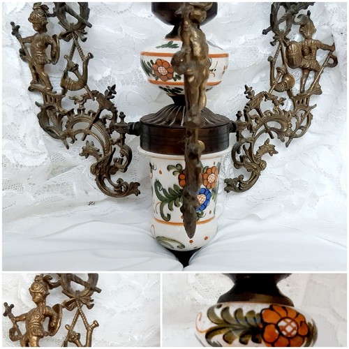 Lampadario antico con - antico,