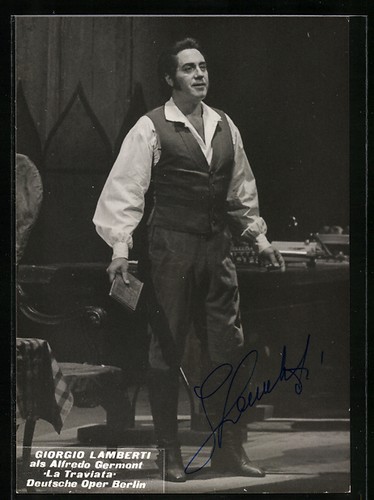 Cartolina cantante lirico