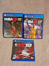 3 giochi basket NBA 2K16 JORDAN 2K17 KOBE & 2K18 SHAQ PS4 PlayStation 4