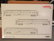 Marklin 41893, 3 carrozze per treni rapidi FS  H0 AC perfetto in scatola