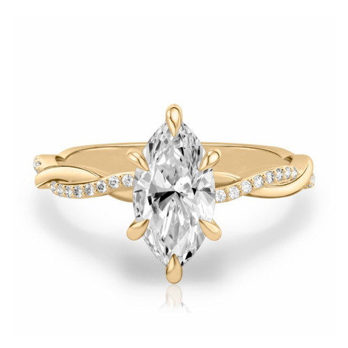 Fede nuziale diamante - fede, oro